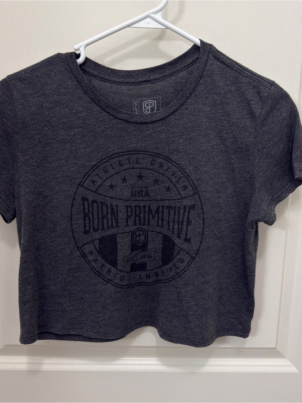 Gray Crop Top
